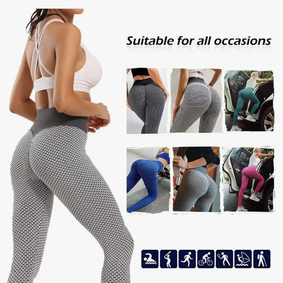 TIK Tok Butt Lift High Waisted Leggings - Picture 4 of 13